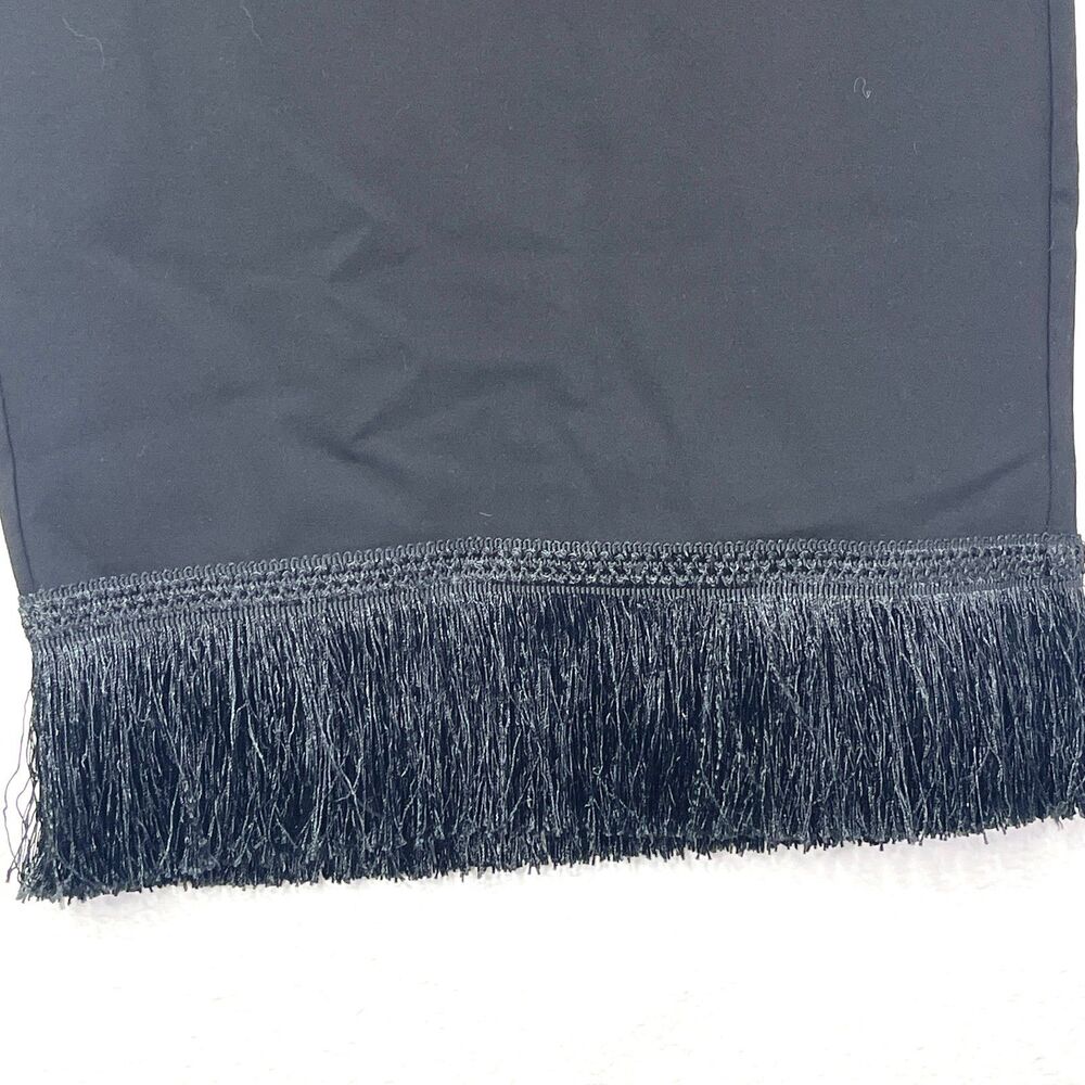 Bobi Los‎ Angeles Black Fringe Mini Skirt | Boho Festival Party - Picture 9 of 10